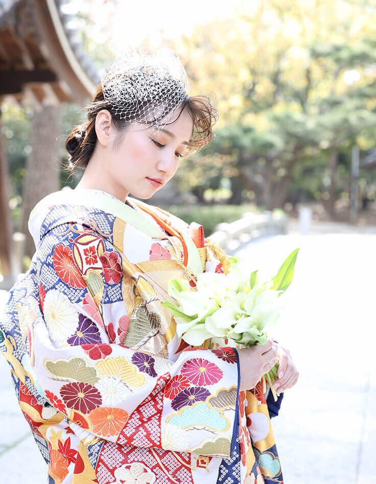 新品！【婚礼用かんざし 金属笄一式セット】⑧ 花嫁かつら